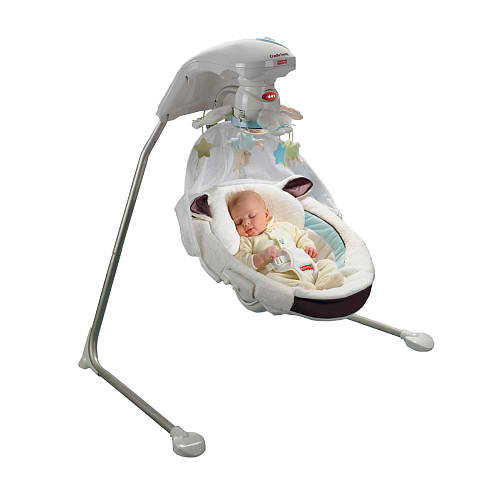 baby swing and bouncer set