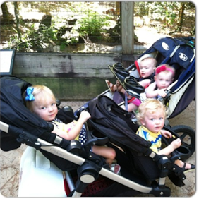 infant travel system for twins