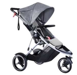 dash-grey Phil & Ted's Inline Double Strollers