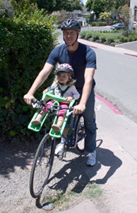 bike riding with infant