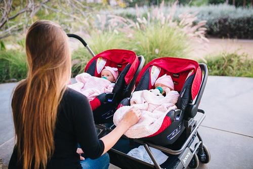 joovy twin roo-plus - best car seat strollers for twins