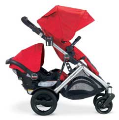 double stroller for britax car seat