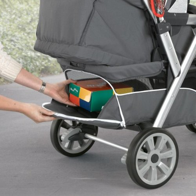 Best Tandem Strollers - cortina together storage