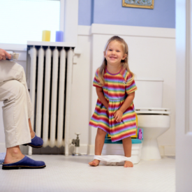 Little Girl Potty Peeing