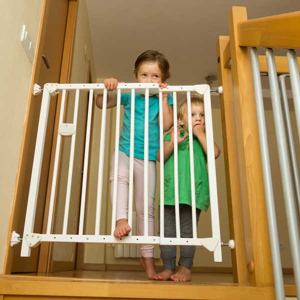 cat jumping stair gate