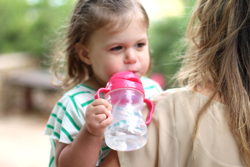 Baby Cups with Straw Bottle Drinking Water Kids Sippy Cup Handle Toddler  Feed_$z