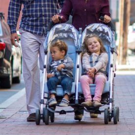 umbrella stroller clip together