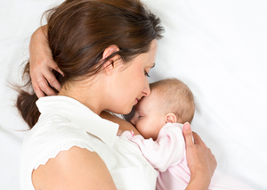 Baby nursing to sleep