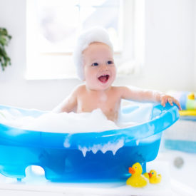 baby bath tub with holes