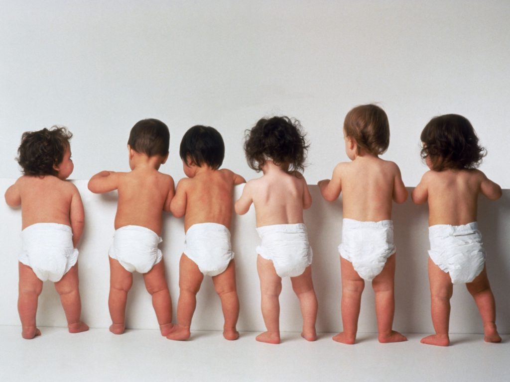 babies and diapers
