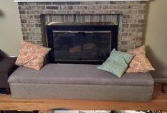 DIY Stone Fireplace Bumper #Babyproofing