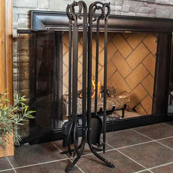 Fireplace tool set