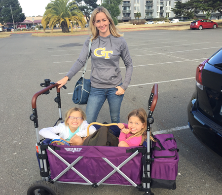 wagon with stroller handle