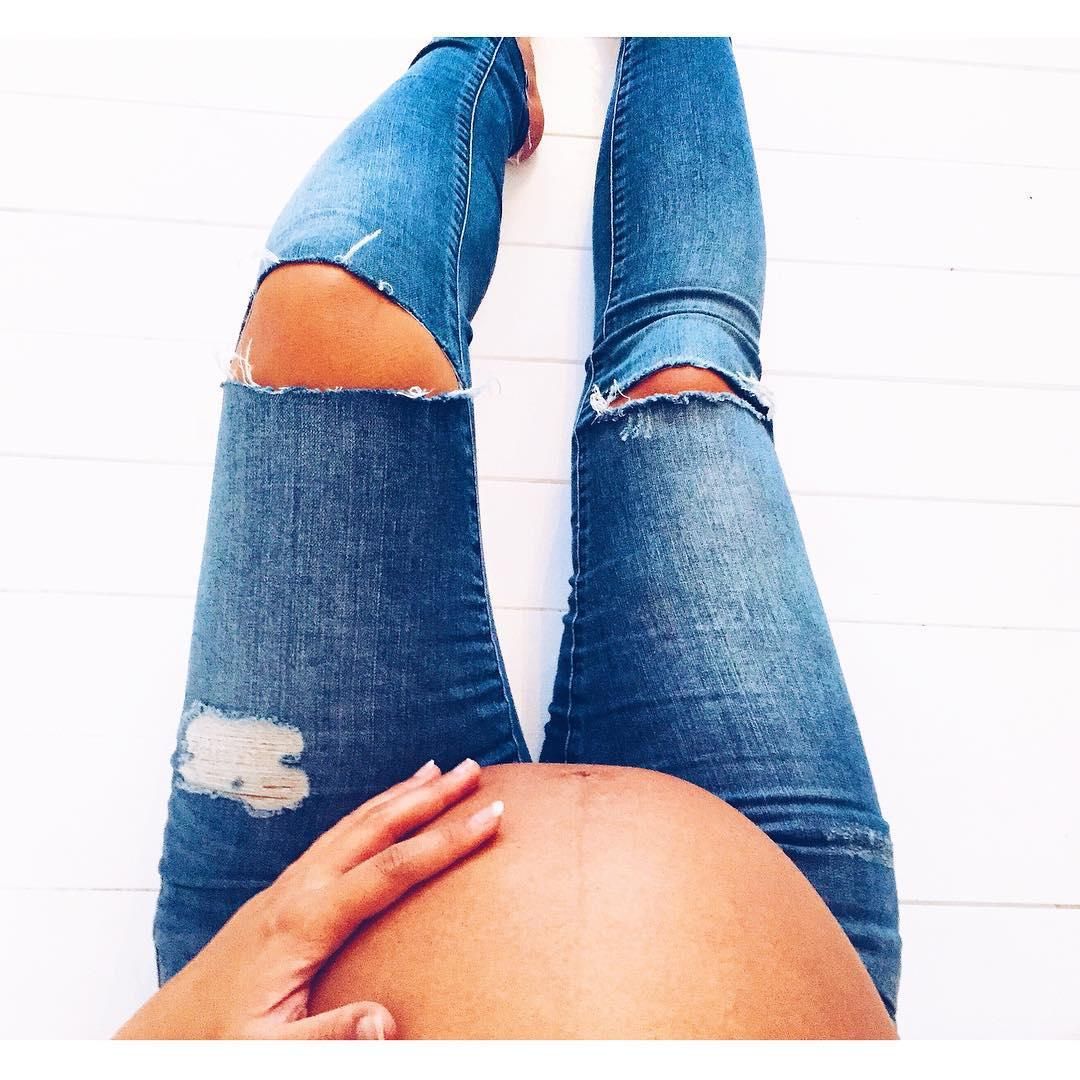 ripped maternity jeggings