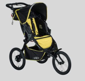 graco jogging stroller yellow and black