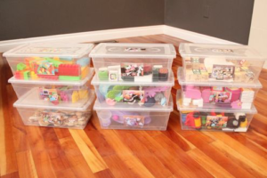 clear toy storage bins