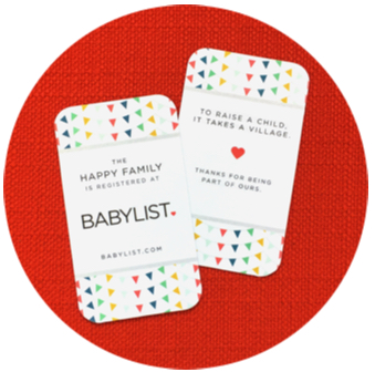 BabyList registry cards