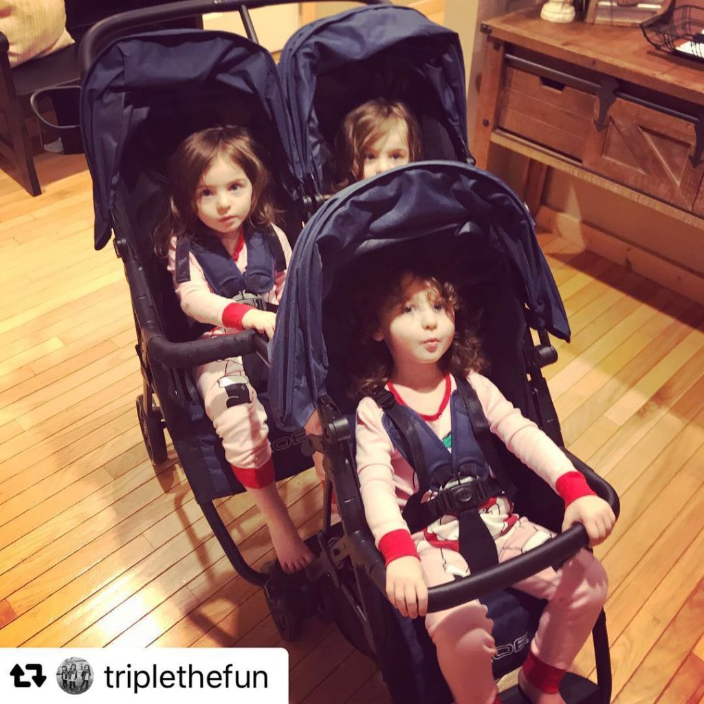 zoe triplet pram