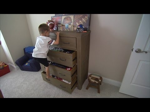 IKEA dresser furniture tipping hazard