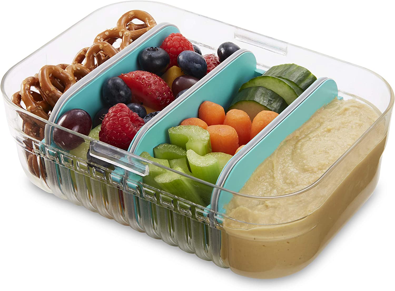 Bklyn Bento Stainless Steel Food Container & Condiment Holder | Leak Proof Silicone Lid | Me