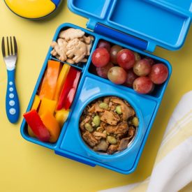 omiebox bento box with insulated thermos for kids