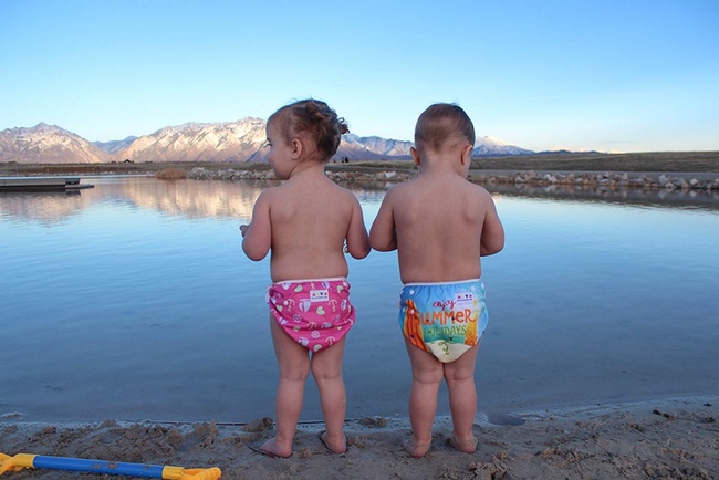 Best Swim Diapers: Alva Babies at the lake