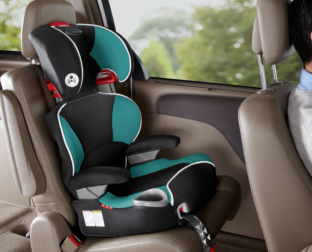 High back booster car seats don't sit flush against the seat back