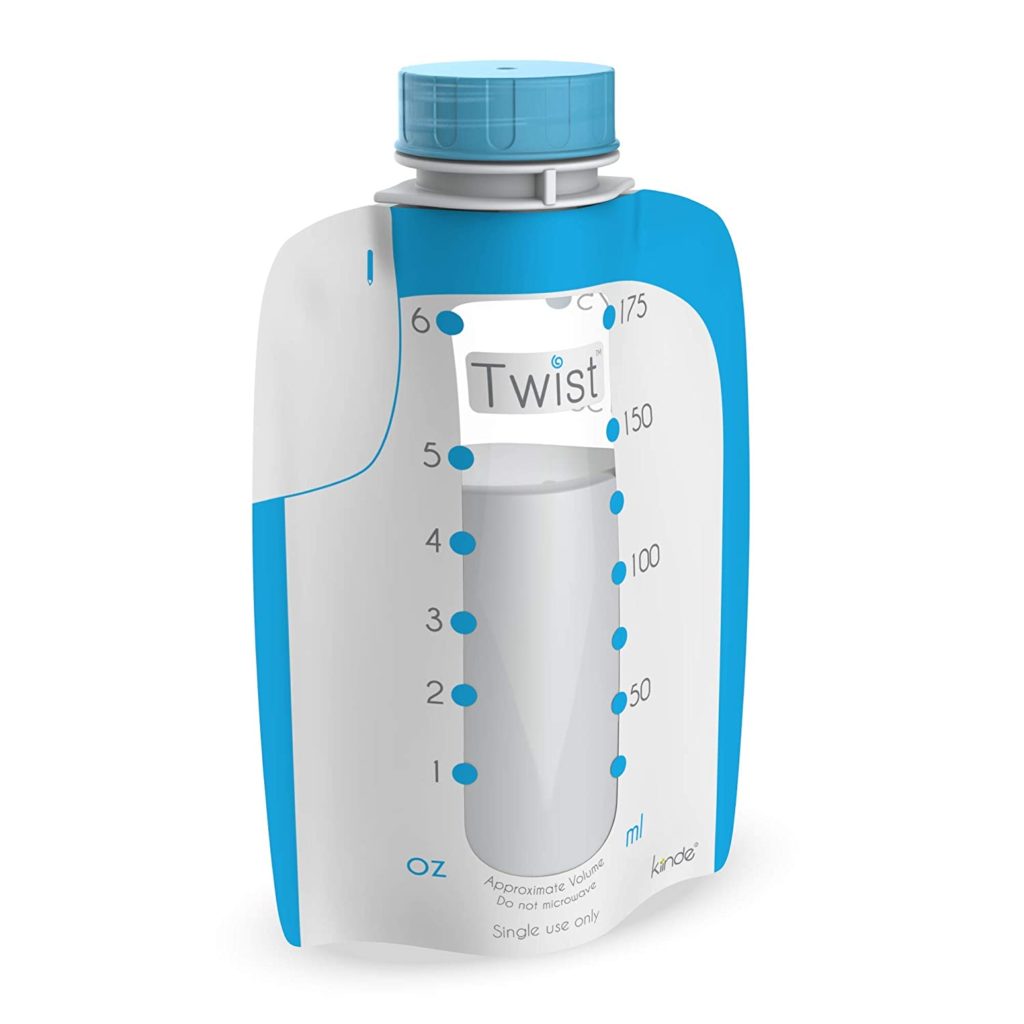 twist breastmilk storage system