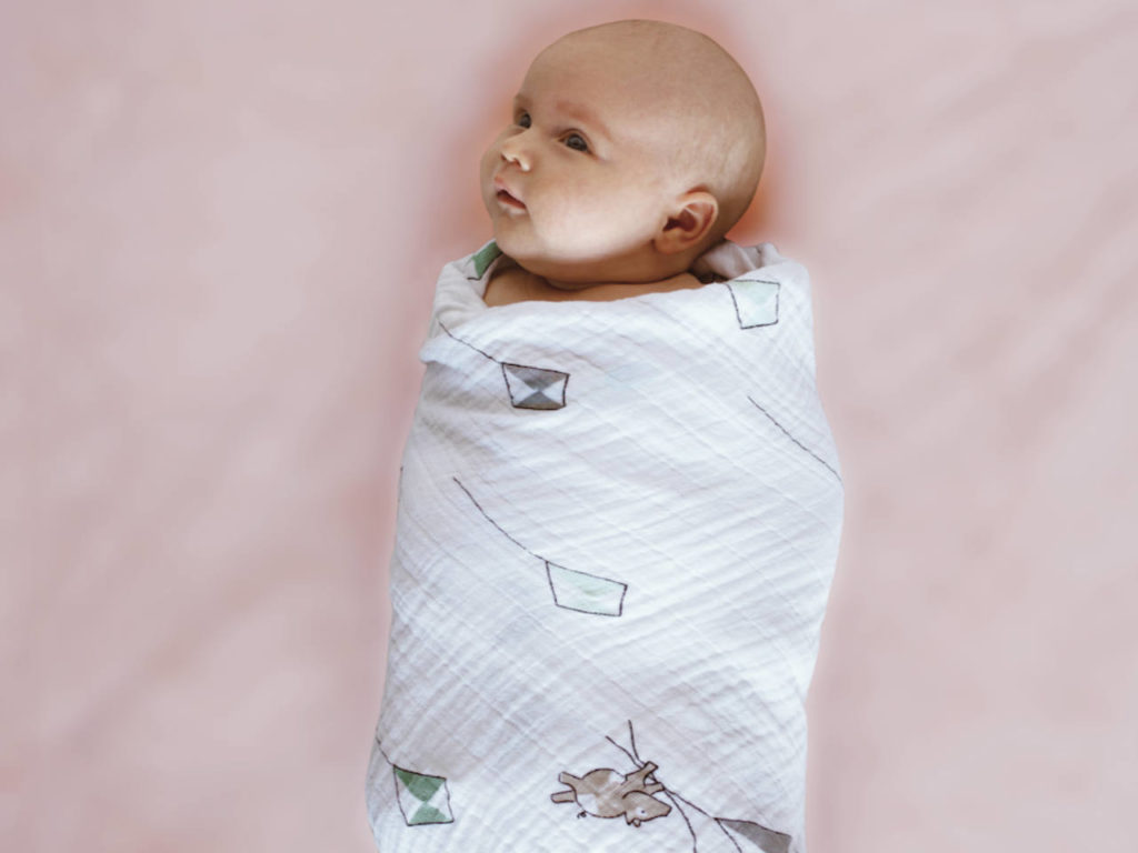 sleeping baby swaddle