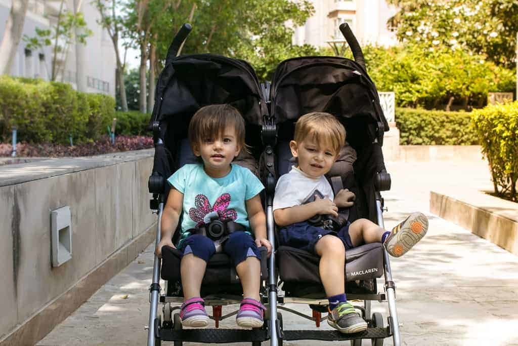 maclaren double stroller weight limit