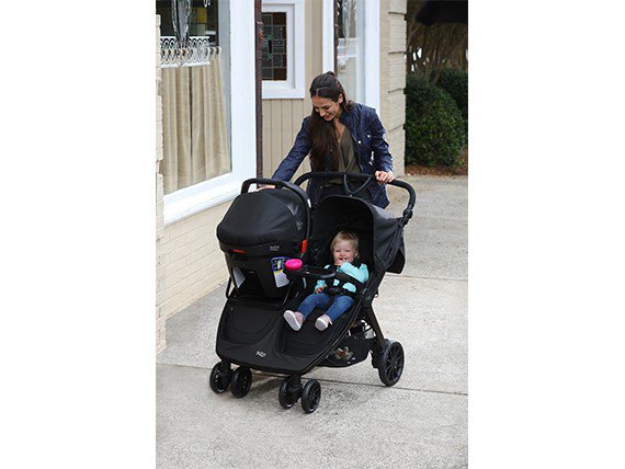 double stroller compatible with britax infant car seat