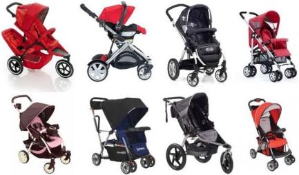 different types of strollers