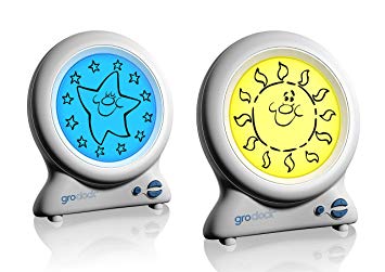 Gro-Clock Sleep Trainer Children Toddler Wake-Up Time Night Light Alarm GroClock 