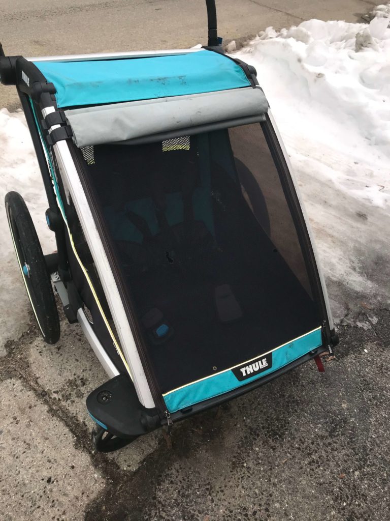 thumbnail interactive-video image 1 of Thule Weather Canopy Rain Cover For Chariot Cross Sport 2 (2024 Model) - Choose Your Option 1 of 2