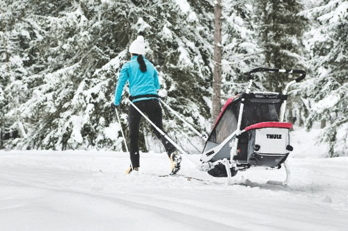 thule chariot ski attachment