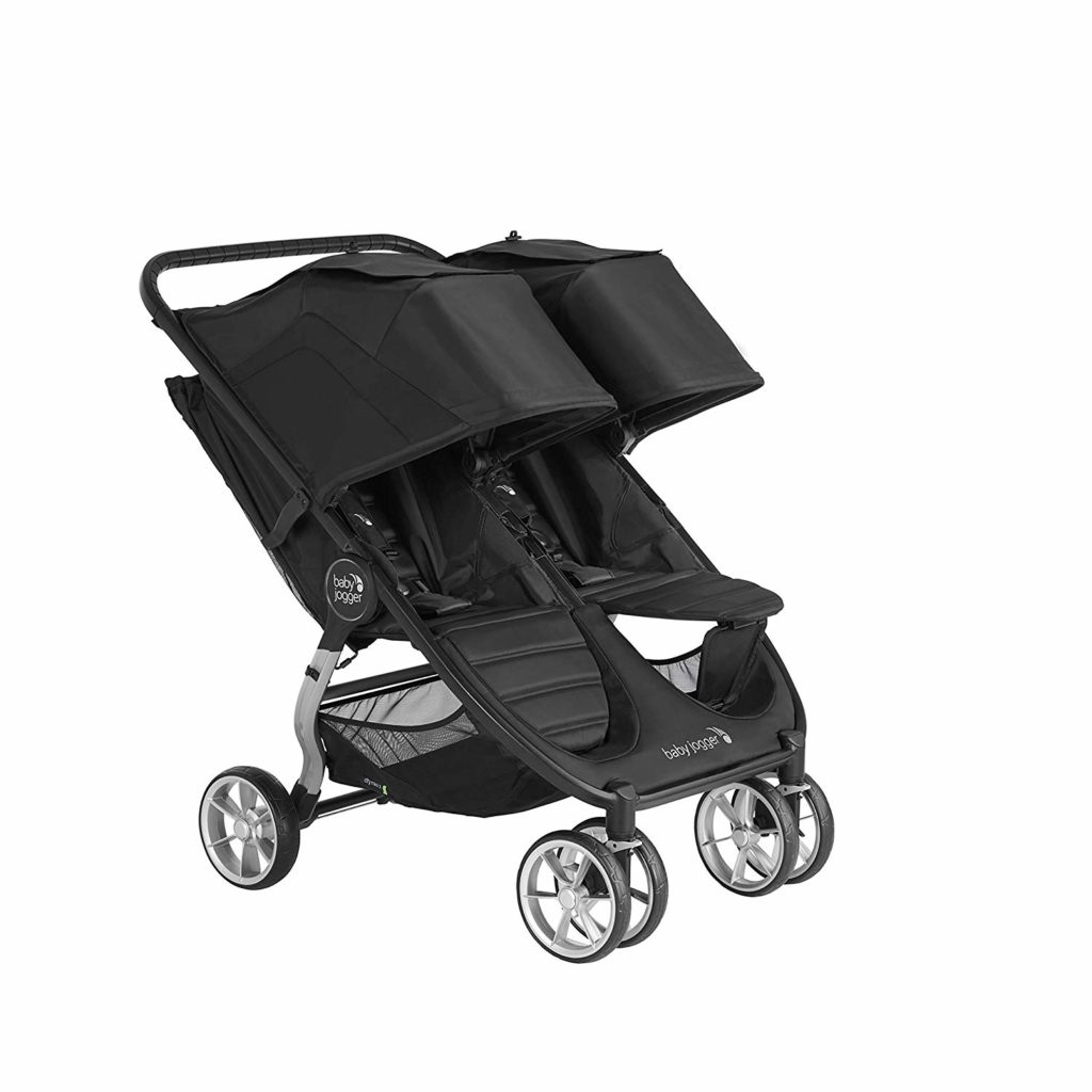 city mini double stroller black