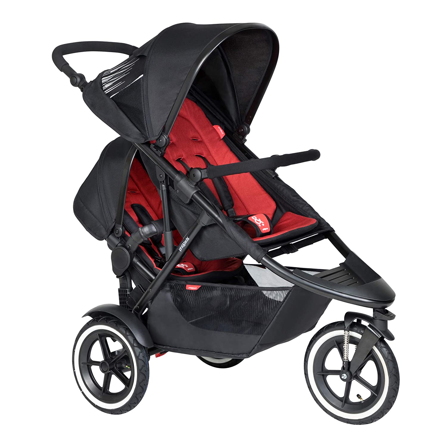 Skinnende Aftensmad Stedord Phil & Ted's Inline Double Strollers are sporty, compact and versatile.