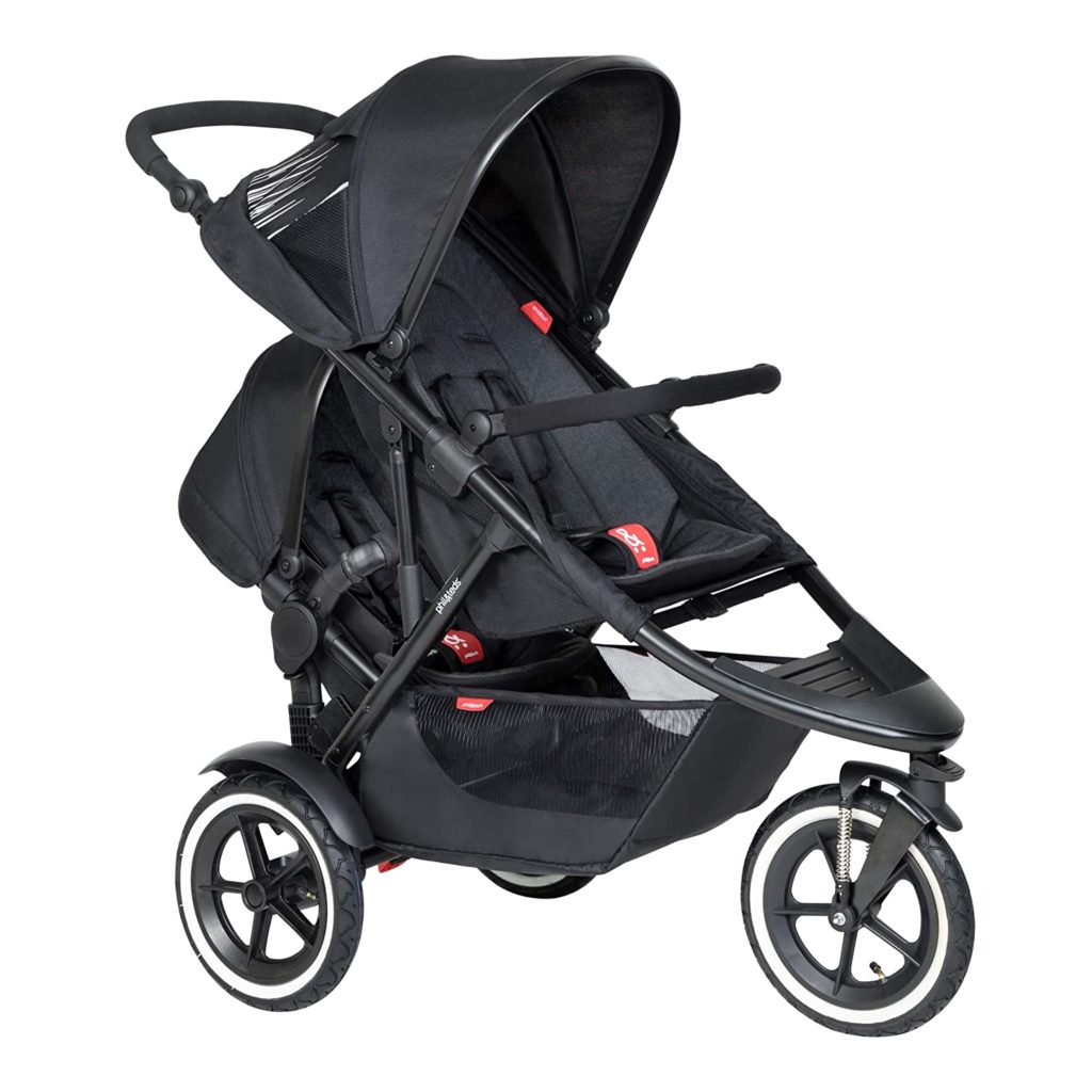 All Black Click to Double your Buggy Phil /& Teds Vibe Double Kit Second Seat