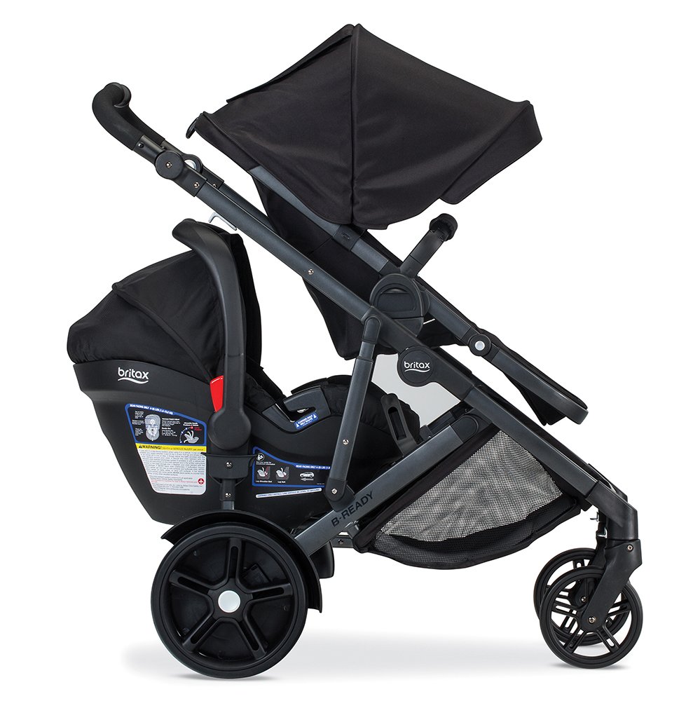 britax double stroller with infant car seat