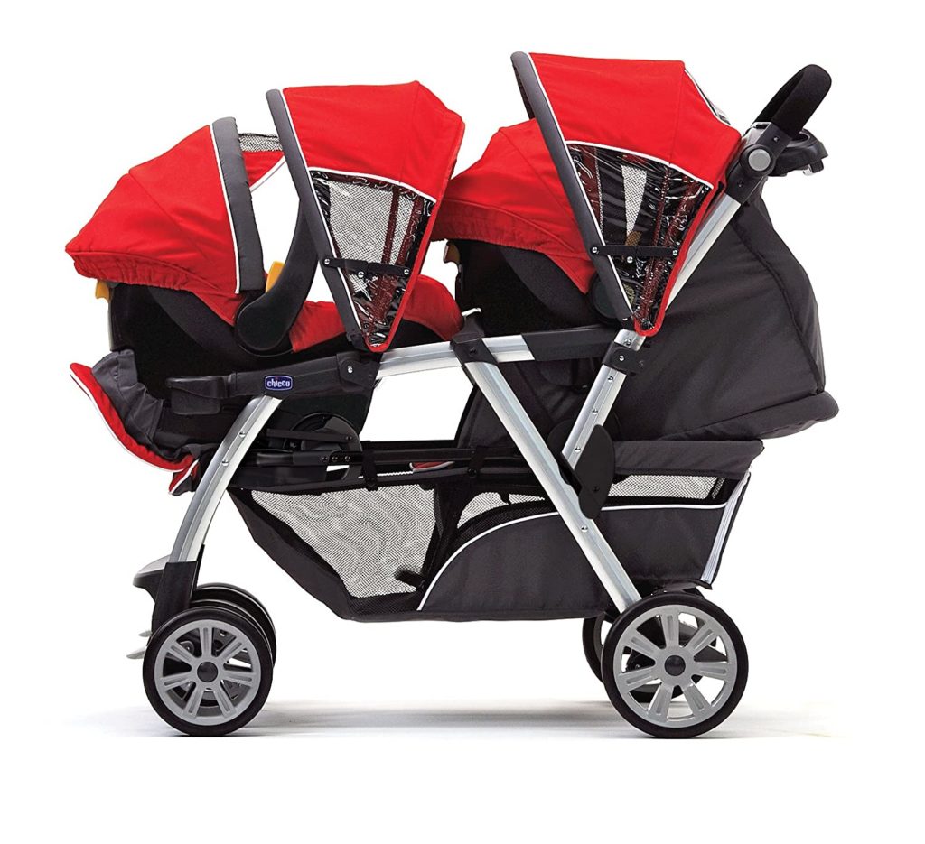 two seat stroller with car seat