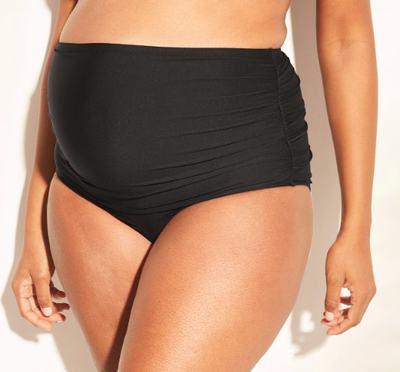 navy maternity swim bottoms