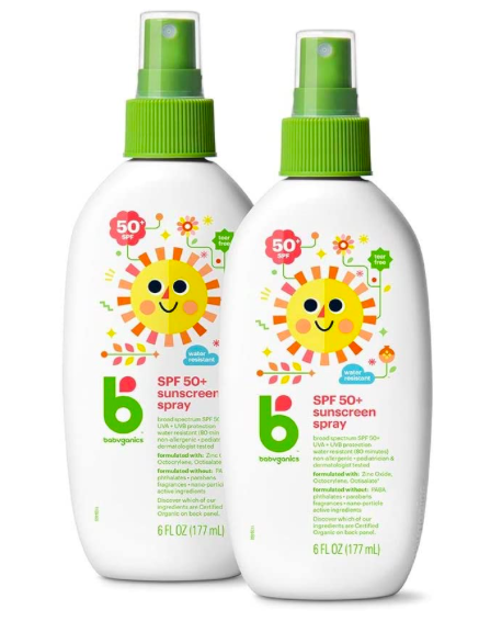BabyGanics - best spray sunscreen for kids