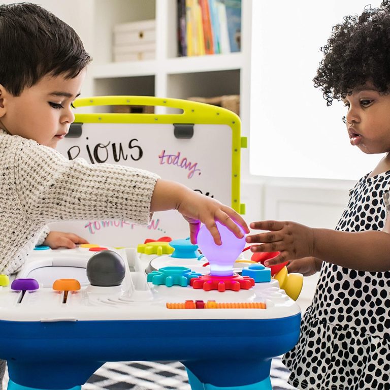 The best toys for twin babies are ones they can both play with.