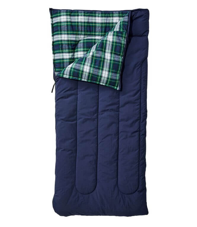 family camping LL bean sleeping bag