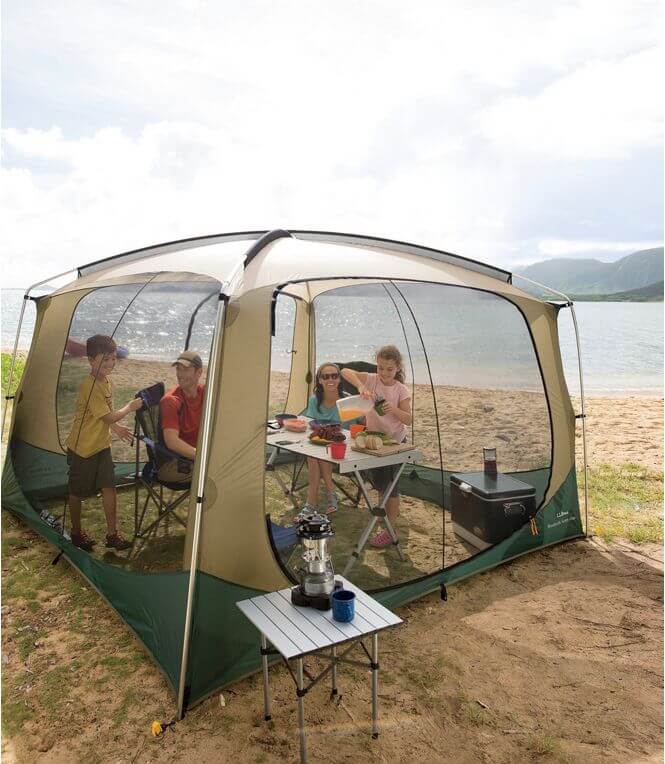 family camping screen house