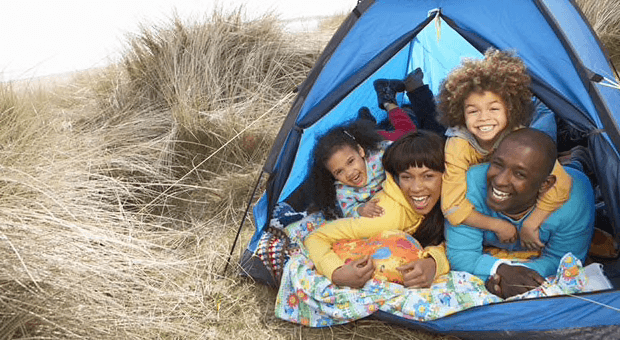 family camping with kids