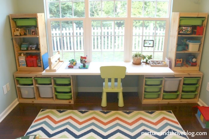 create a kids workspace: toddler desk
