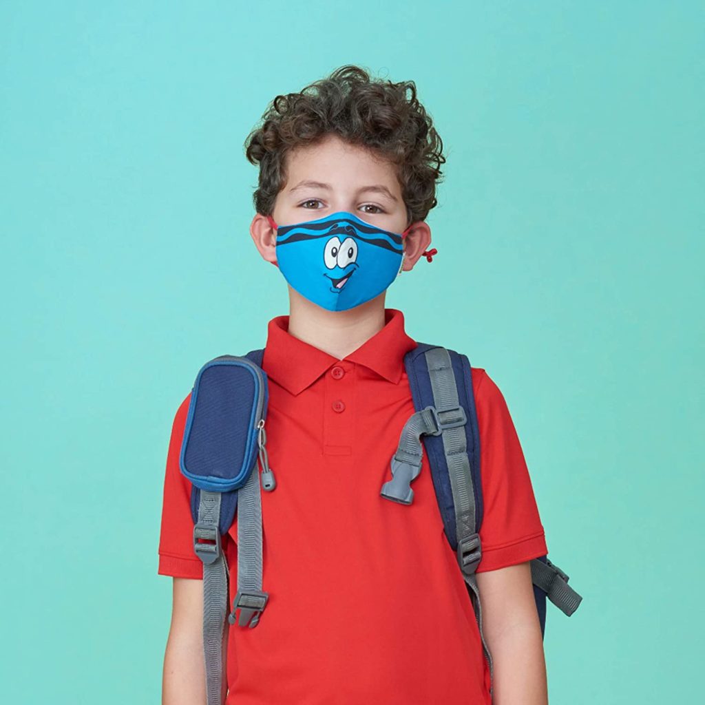 kids face masks: crayons