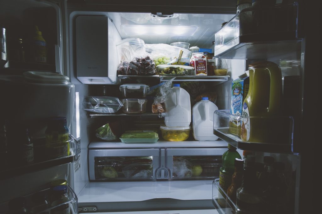 fridge of food
