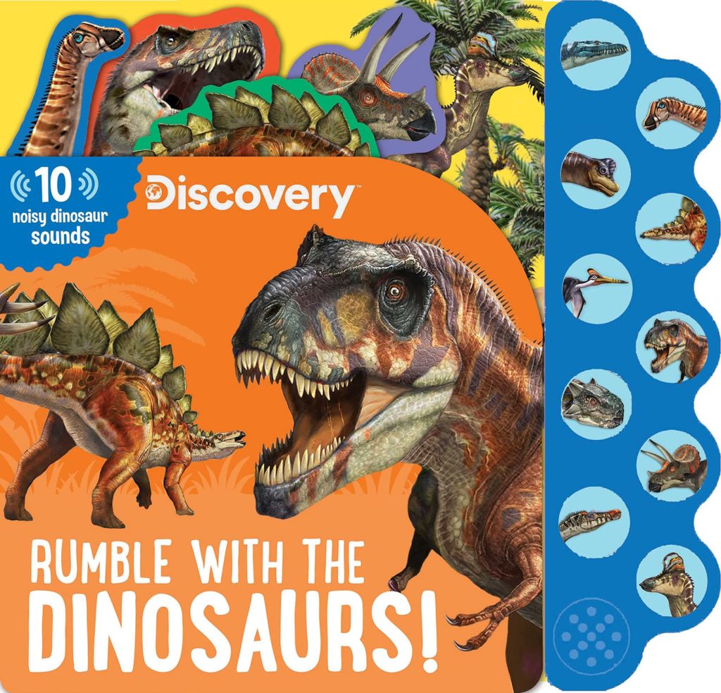 sensory books for toddlers -- dino sounds